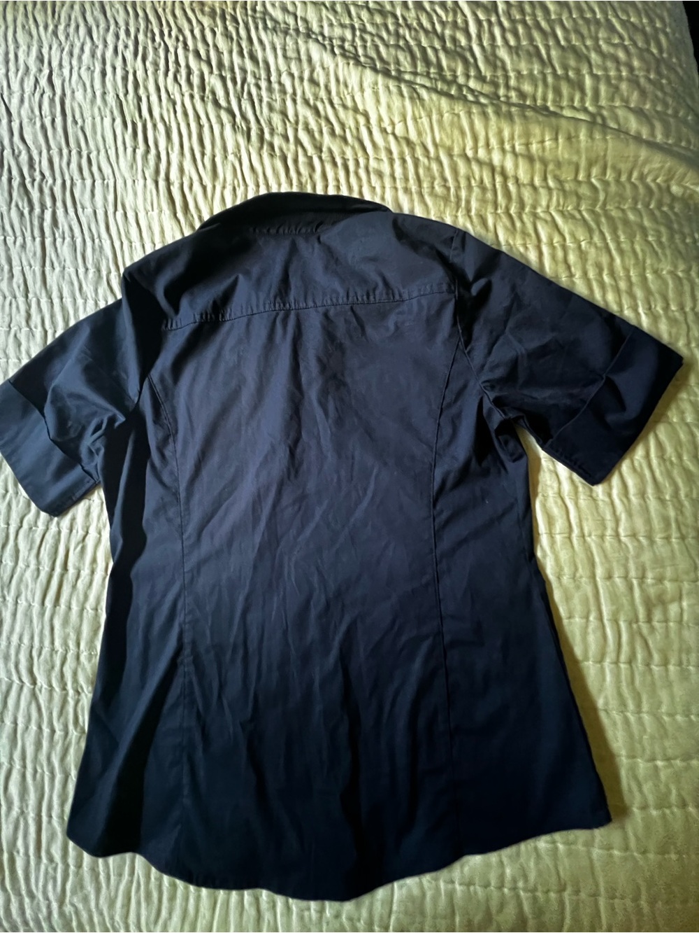 CHEF WORKS URBAN COLL. LADIES SHIRT. NAVY BLUE SIZE SMALL BUTTON UP FRONT - Picture 6 of 10